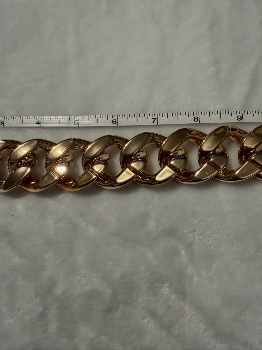 Gold-Tone Chunky Purse/ Bag Charm Chain -